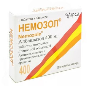 Немозол таб. п/о 400мг №1