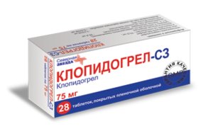Клопидогрел-СЗ таб. п/о 75мг №28