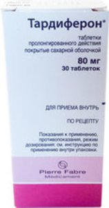 Тардиферон Ретард таб. п/о пролонг. 80мг №30