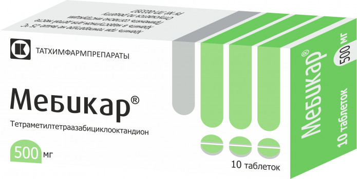 Мебикар таб. 500мг №20