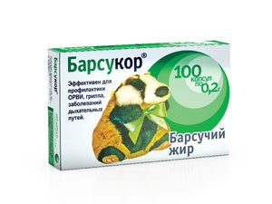 Барсукор Барсучий жир капс. 200мг №100