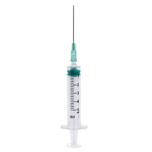 Шприц БД Эмеральд 3-х комп 5мл 21G (0,8х40мм) зеленый №10