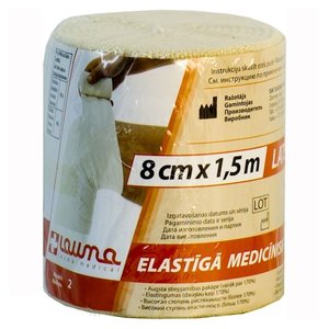 Бинт эласт. Лаума ВР (1,5м х8см) с застежк.
