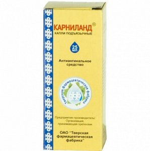 Карниланд капли подъяз. фл.-кап. 25 мл