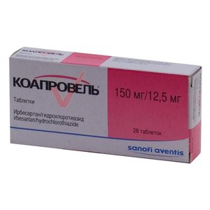 Коапровель таб. п/п/о 150мг/12,5мг №28