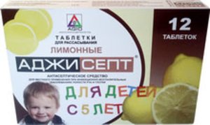 Аджисепт таб. д/рассас. Лимон №12