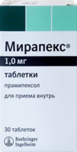 Мирапекс таб. 1мг №30