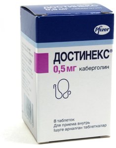 Достинекс таб. 0,5мг №8
