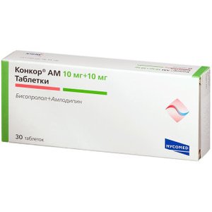 Конкор АМ таб. 10мг+10мг №30