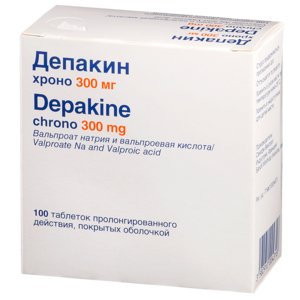 Депакин Хроно таб. пролонг. п/о 300мг №100
