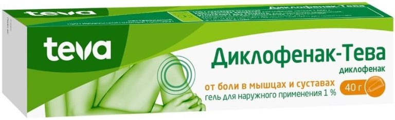 Диклофенак Тева гель д/нар. прим. 1% 40г