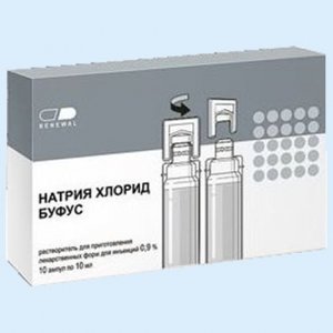Натрия хлорид буфус р-р д/ин. 0,9% 10мл №10 Реневал