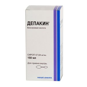 Депакин сироп 57,64мг/мл 150мл