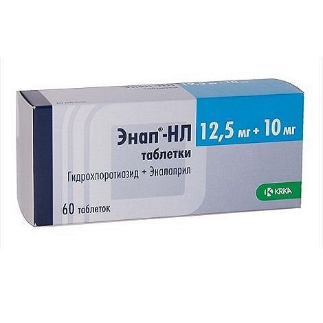 Энап-HЛ таб. 10мг+12.5мг №60