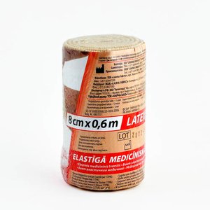 Бинт эласт. Лаума ВР (0.6м х8см) с застежк.