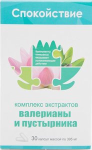 Комплекс экстрактов валерианы и пустырника капс. №30