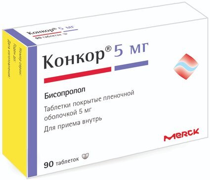 Конкор таб.п/п/о 5мг №90