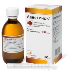 Леветинол р-р д/приема внутрь 100мг/мл 300мл