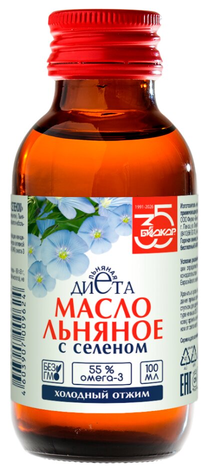 Льняное масло с селеном 100мл
