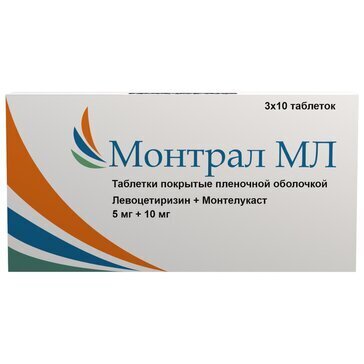 Монтрал МЛ таб. п/о 5мг+10мг №30