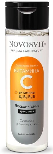 Новосвит лосьон-тоник д/лица с вит.С 200мл