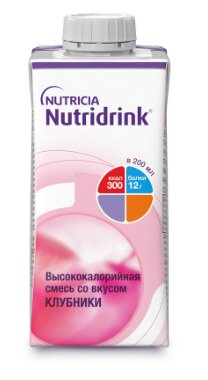 Нутридринк смесь д/энтерального питания Клубника 200мл