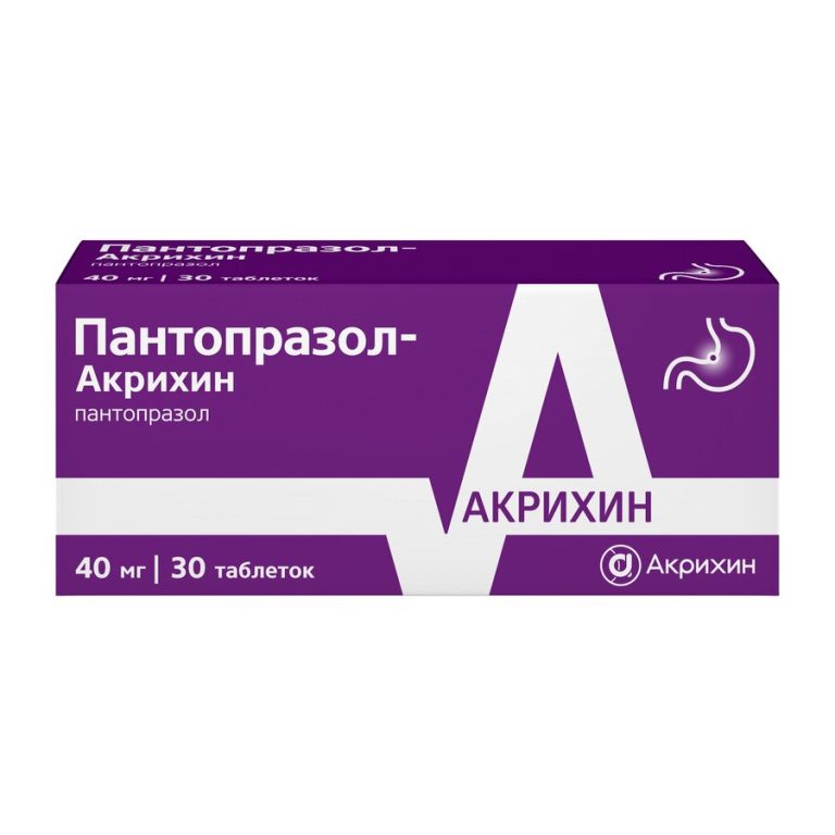 Пантопразол-Акрихин таб п/о 40мг №30