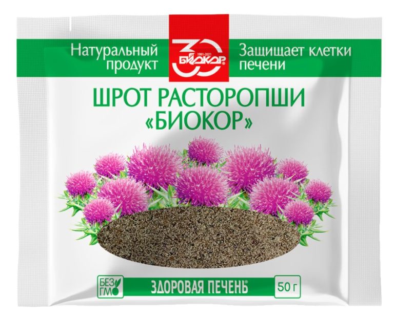 Шрот расторопши Биокор 50г