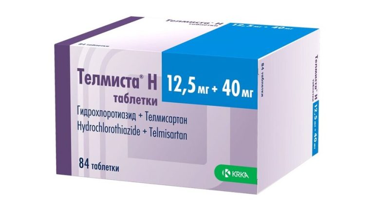 Телмиста Н таб. 40мг+12,5мг №84